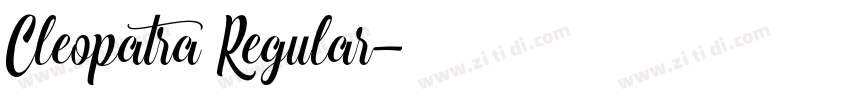Cleopatra Regular字体转换